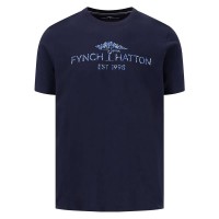 тениска,мъжки,тениски,fynch,hatton,15031310,artwork,short,sleeve,t,shirt,navy,(blue)