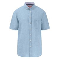 риза,с,къс,ръкав,дамски,ризи,мъжки,ризи,fynch,hatton,15046001,premium,linen,short,sleeve,shirt,blue,(summer,breeze)