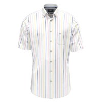 риза,с,къс,ръкав,мъжки,ризи,fynch,hatton,15048491,summer,oxford,stripes,short,sleeve,shirt,vivid,yellow,(white)