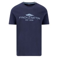 тениска,мъжки,тениски,fynch,hatton,logo,short,sleeve,t,shirt,navy,(blue)