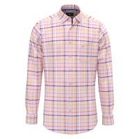 карирана,риза,дамски,ризи,мъжки,ризи,fynch,hatton,summer,oxford,check,long,sleeve,shirt,pink,(peony)