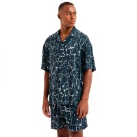 риза,с,къс,ръкав,мъжки,ризи,emporio,armani,em000593,af12351,short,sleeve,shirt,print,abstract,blue