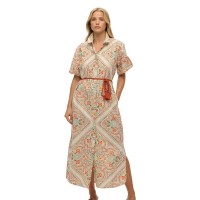 рокля,дамски,поли,и,рокли,superdry,printed,long,dress,beige,(matera,tile,print,cream)