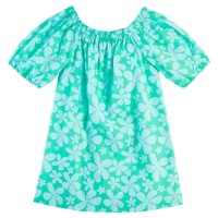 рокля,дамски,поли,и,рокли,sundek,abito,rolling,flower,short,sleeve,short,dress,green,(atoll)