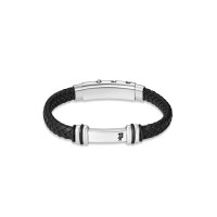 бижутерия,police,highbridge,bracelet,silver,(silver,black)