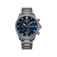 часовник,часовници,police,reactor,blue,watch,black,gun,metal,smoke,(silver)