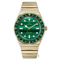 часовник,часовници,timex,q,watch,golden,green,(golden)