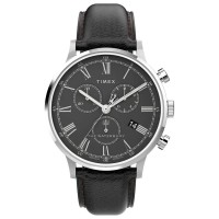 часовник,часовници,timex,waterbury,watch,black,black,dial,(black)