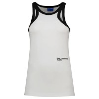 тениска,дамски,тениски,karl,lagerfeld,milano,racer,sleeveless,t,shirt,white