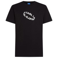 тениска,мъжки,тениски,karl,lagerfeld,slim,ring,short,sleeve,t,shirt,black