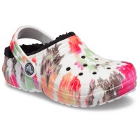 детски,сандали,и,чехли,crocs,classic,lined,tiedye,graphic,clogs,white,(black,multi)