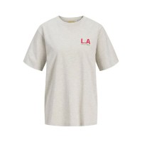 тениска,дамски,тениски,jack,&,jones,zoey,loose,fit,jjxx,short,sleeve,t,shirt,white,melange,sunset,boulevard,(white)