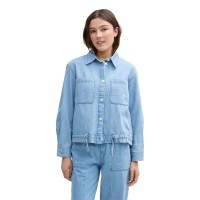 яке,дамски,якета,и,палта,tom,tailor,summer,denim,jacket,used,bleached,blue,denim,(blue)