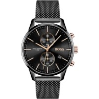часовник,часовници,boss,1513811,42,mm,watch,black,black,mineral,(silver)