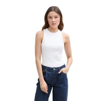 тениска,мъжки,тениски,дамски,тениски,tom,tailor,coated,rib,sleeveless,t,shirt,white,(white)