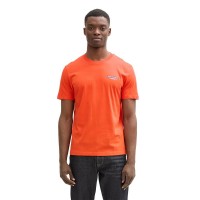 тениска,мъжки,тениски,tom,tailor,printed,short,sleeve,t,shirt,vivid,red,(orange)