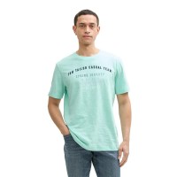 тениска,мъжки,тениски,tom,tailor,printed,slub,short,sleeve,t,shirt,bright,mint,green,(green)