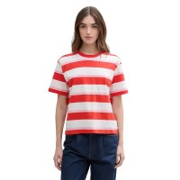 тениска,мъжки,тениски,дамски,тениски,tom,tailor,striped,boxy,short,sleeve,t,shirt,white,(white,red,pink,stripe)