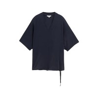 тениска,дамски,тениски,tom,tailor,cupro,v,neck,short,sleeve,t,shirt,sky,captain,blue,(blue)
