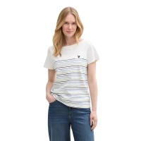 тениска,мъжки,тениски,дамски,тениски,tom,tailor,placed,stripe,short,sleeve,t,shirt,white,(whisper,white)