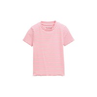 тениска,детски,тениски,tom,tailor,ribbed,stripe,pattern,short,sleeve,t,shirt,pink,off,white,stripe