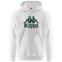 суичър,мъжки,пуловери,kappa,authentic,malmo,3,hoodie,white,milk,green,dk,(white)