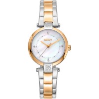 часовник,часовници,dkny,essential,mini,28,mm,watch,silver,grey,yellow,gold,mother,of,pearl,antique,white,mineral,(golden)
