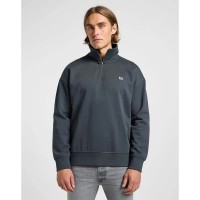 блуза,мъжки,пуловери,lee,112364129,half,zip,sweatshirt,grey,(washed,black)