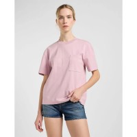 тениска,дамски,тениски,lee,pocket,short,sleeve,t,shirt,soft,mauve,(pink)