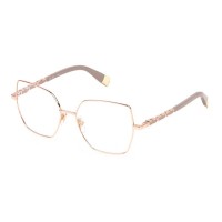 очила,furla,vfu831,geometric,woman,glasses,pink,(shiny,copper,gold)