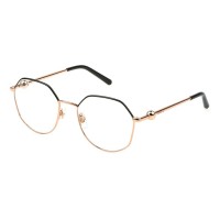 очила,furla,vfu870,geometric,woman,glasses,shiny,copper,gold,with,coloured,parts