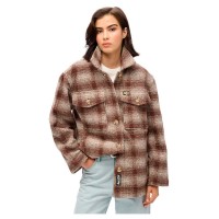 карирана,риза,мъжки,якета,дамски,якета,и,палта,superdry,heavyweight,unlined,overshirt,brown,(ivory,ombre,check)