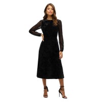 рокля,дамски,поли,и,рокли,superdry,lace,long,sleeve,short,dress,black,(black)