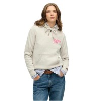 суичър,дамски,блузи,superdry,rainbow,stripe,hoodie,beige,grey,(glacier,grey,marl)