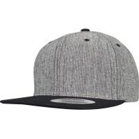 шапка,с,козирка,всички,шапки,flexfit,melange,solid,snapback,cap,grey,(melange,black)