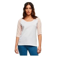 тениска,мъжки,тениски,дамски,тениски,urban,classics,3,4,contrast,3,4,sleeve,t,shirt,white,(white,pink)