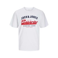 тениска,детски,тениски,jack,&,jones,logo,2,col,mni,short,sleeve,t,shirt,white,(white,navy,blazer,true,red)