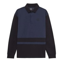 дамски,блузи,с,яка,мъжки,блузи,с,яка,fox,racing,circa,74,oversized,long,sleeve,polo,blue,(midnight)