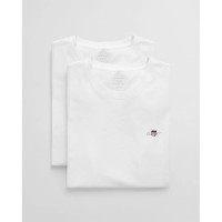 тениска,мъжки,тениски,дамски,тениски,gant,900005008,short,sleeve,t,shirt,2,units,white,(white)