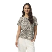 тениска,дамски,тениски,redgreen,celina,short,sleeve,t,shirt,beige,(white,pattern)