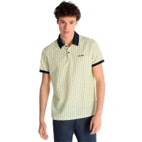 дънки,мъжки,блузи,с,яка,lois,jeans,8757,short,sleeve,polo,yellow