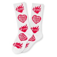 чорапи,мъжки,чорапи,grimey,lega,we,always,dreaming,butarque,socks,white,(red)