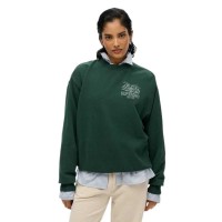 блуза,дамски,блузи,superdry,outdoor,mono,loos,fit,sweatshirt,green,(enamel,green)