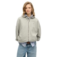 блуза,дамски,блузи,superdry,studios,full,zip,sweatshirt,grey,(grey,marl)