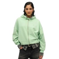 блуза,дамски,блузи,superdry,studios,full,zip,sweatshirt,hemlock,green,(green)