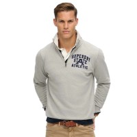 блуза,мъжки,пуловери,superdry,vintage,athletic,half,zip,sweatshirt,vintage,sweat,light,grey,marl,(grey)