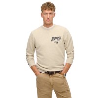 блуза,мъжки,пуловери,superdry,workwear,applique,sweatshirt,beige,(pelican,beige,marl)