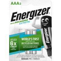 батерии,energizer,recharge,extreme,eco,aaa,rechargeable,battery,800mah,clear,(silver)