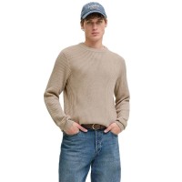 блуза,мъжки,пуловери,jack,&,jones,dover,sweater,moonbeam,(beige)