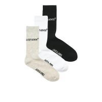чорапи,мъжки,чорапи,jack,&,jones,soho,tennis,socks,3,pairs,black,white,light,grey,melange,(multicolor)